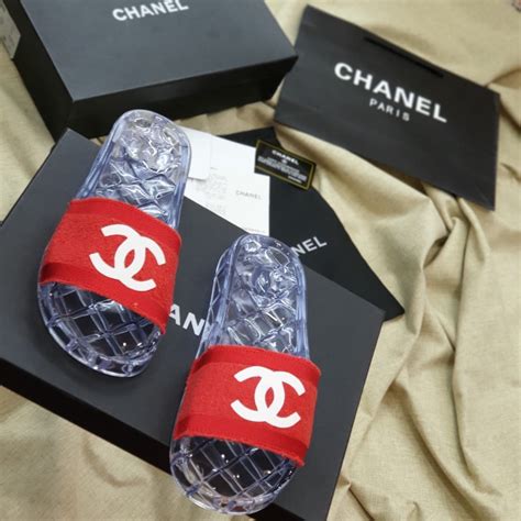 chanel slides sizing|chanel fluffy slides.